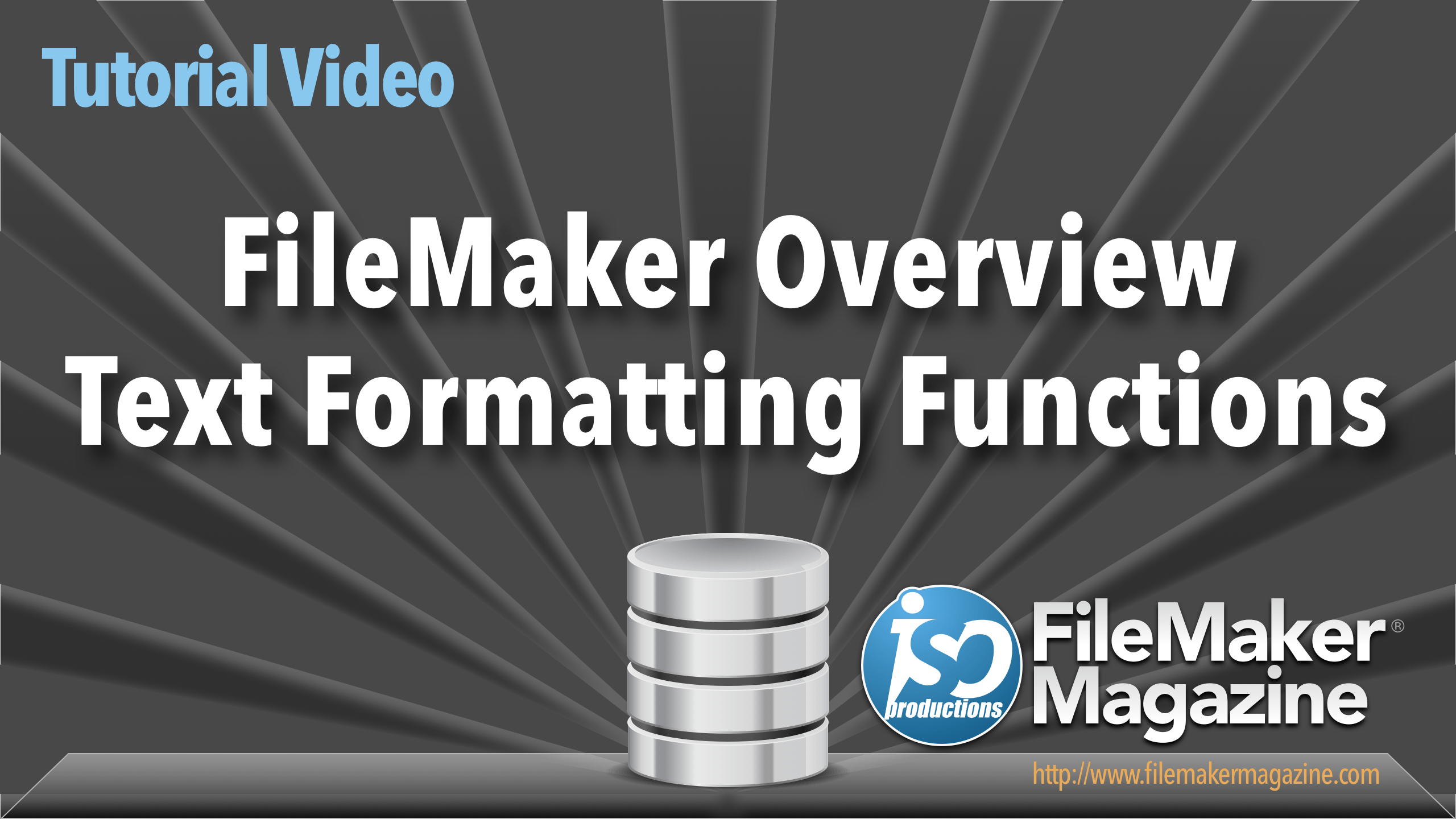 FileMaker Overview: Text Formatting Functions