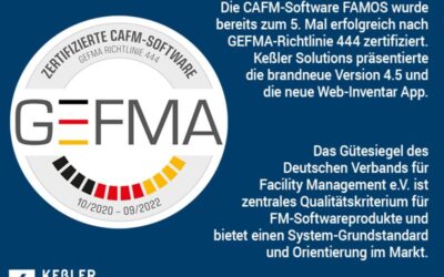 CAFM-Lösung FAMOS erneut GEFMA-zertifiziert