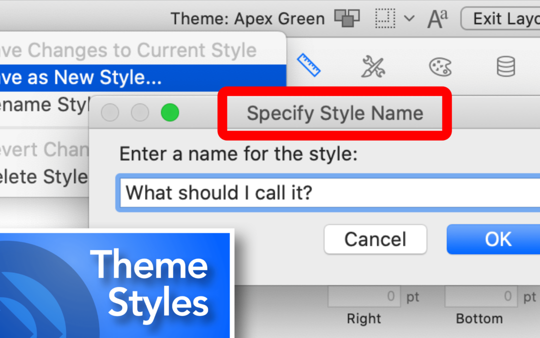 Creating Styles & Naming them