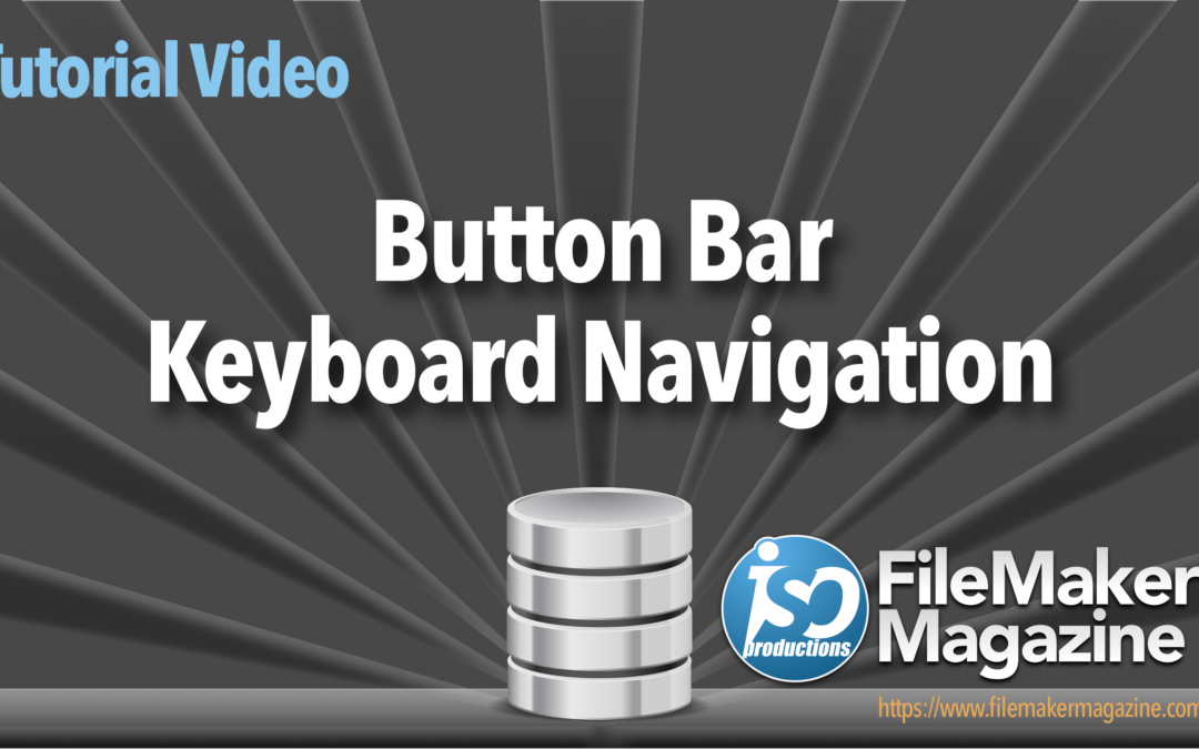 Button Bar Keyboard Navigation