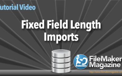Fixed Field Length Imports
