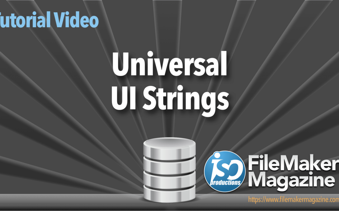 Universal UI Strings