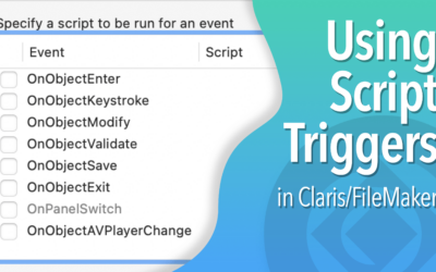 Additional Script Triggers in Claris/FileMaker