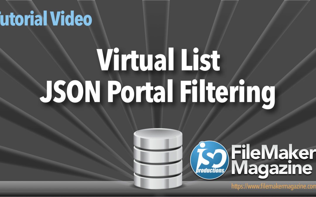 Virtual List JSON Portal Filtering