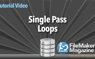 Single Pass Loops