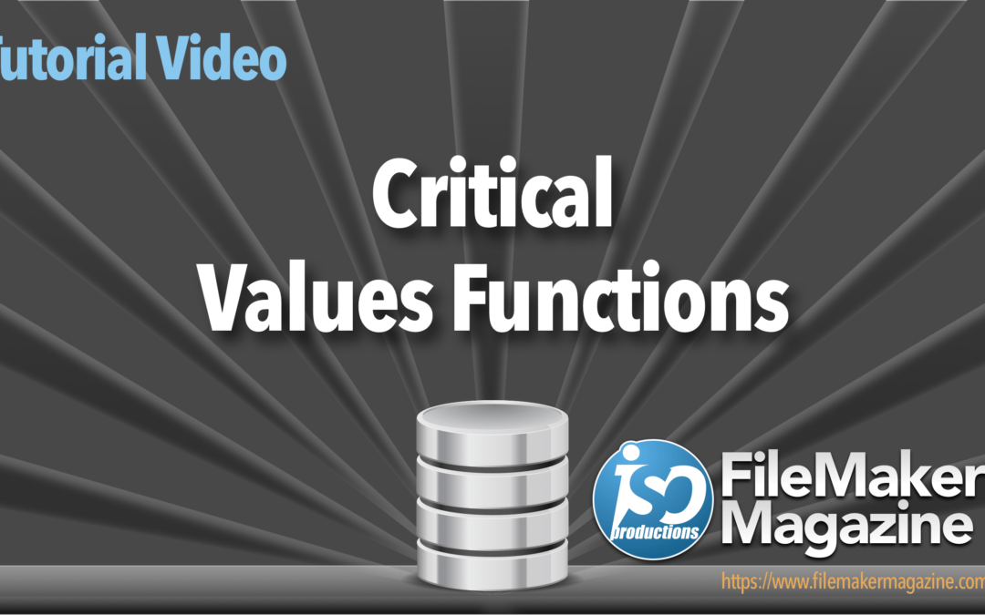 Critical Values Functions