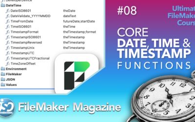 Ultimate FileMaker Course – 08 – Date/Time/Timestamps